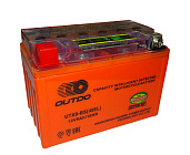 Аккумулятор 12В  9 А/ч  UTX9-BS iGEL, OUTDO (150х86х108) гелевый,  прямая пол.
