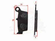 Колодки тормозные дисковые Honda Lead 50/90 AF20 (пара) (016)(HF101)