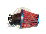 Фильтр воздушный нулевого сопротивления  d=28 мм  угол 45 гр. КОНУС 72мм, АТВ, Мопед, Скутер