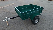 Прицеп для квадроцикла ПМ, съемные борта, кузов 1200х1050х327 мм, 300кг, фаркоп, колеса 8 (Пермь)