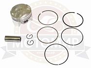 Поршень 55,00 мм 4 такт. CB400 (кольца, палец d14мм, стопорн. кольца) (1 поршень))
