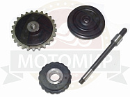 Ролик натяжителя цепи ГРМ 139FMB,  Альфа, Задиак набор №1 (Комплект звезд ГРМ+шток  маслонасоса)