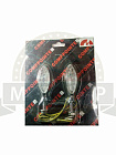 Боковой фонарь (LED) Мини 001 металл  ХРОМ (овальчик, вытянутый)