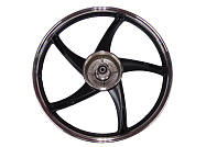 Обод 17" передний литой, барабан. тормоз 1,4-17  Альфа, Дельта, Zodiak черный (5 С-луч) №3