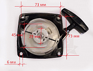 Стартер МотоСамокат, мотокоса 34, 52 в сборе. с метал. усами.