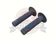 Грипсы для велосипеда 130мм, резина, с упором, черные (пришли как 39075)