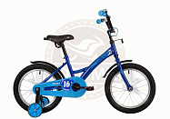Велосипед 16'' NOVATRACK STRIKE (торм.ножной, крылья черные) синий