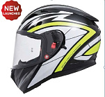 Шлем TVS RACING (Индия) STREET D/V BLACK YELLOW размер XL, + пинлок в комплекте, очки Шлем TVS RACING (Индия) STREET D/V BLACK YELLOW размер XL, + пинлок в комплекте, очки