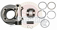 Цилиндр в сборе с поршнем 4-х такт.скут.(160см3) 58,50мм 157QMJ(цилиндр+поршень+палец D15mm+кольца)