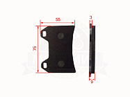 Колодки тормозные дисковые перед. FALCON SPEEDFIRE 250см3, CB400