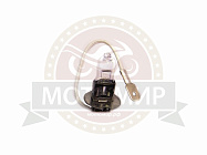 Лампа 12В 100Вт (Н3) фарная галоген, с проводом деш. (Pk22s) Дизельный мотоблок