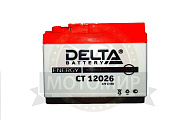 Аккумулятор 12В 2,5 А/ч, кислотный AGM (Delta CT12026) (115х50х86) боковая обратная полярность Аккумулятор 12В 2,5 А/ч, кислотный AGM (Delta CT12026) (115х50х86) боковая обратная полярность