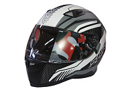 Шлем интеграл SHIRO SH-881sv, MOTEGI 2, цвет MATT BLACK WHITE, размер XL Шлем интеграл SHIRO SH-881sv, MOTEGI 2, цвет MATT BLACK WHITE, размер XL