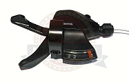 Шифтер Shimano Altus M315, левый, 3 скорости, трос 1800мм, черный ASLM315LB Шифтер Shimano Altus M315, левый, 3 скорости, трос 1800мм, черный ASLM315LB