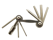 Мининабор инструментов BIKE HAND YC-286N складной: шестигранники 2/2.5/3/4/5/6/8, отвёртка+, Т25 Мининабор инструментов BIKE HAND YC-286N складной: шестигранники 2/2.5/3/4/5/6/8, отвёртка+, Т25