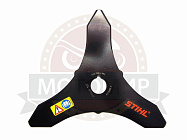Нож мет. 250мм х 25.4мм х 3 зуба (FS80/87,85,90,100,125/250,130,350) (4112 713 4100) STIHL Нож мет. 250мм х 25.4мм х 3 зуба (FS80/87,85,90,100,125/250,130,350) (4112 713 4100) STIHL