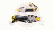 Боковой фонарь (LED) (компл. - 1 пар) QZ-003 черный, конусовидный Боковой фонарь (LED) (компл. - 1 пар) QZ-003 черный, конусовидный
