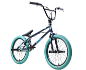 Велосипед 20" Stark'25 Madness BMX 2 (рама ст.,клещ. торм.,гироротор)темно-еловый матовый/голубой/го Велосипед 20" Stark'25 Madness BMX 2 (рама ст.,клещ. торм.,гироротор)темно-еловый матовый/голубой/го