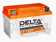 Аккумулятор 12В 7 А/ч, кислотный AGM (Delta CT 1207) (150x86x94) прямая полярность Аккумулятор 12В 7 А/ч, кислотный AGM (Delta CT 1207) (150x86x94) прямая полярность