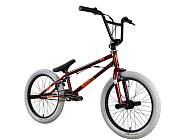 Велосипед 20" Stark'25 Madness BMX 3 (рама ст., клещ.торм., пеги) бордовый/оранжевый/серый Велосипед 20" Stark'25 Madness BMX 3 (рама ст., клещ.торм., пеги) бордовый/оранжевый/серый